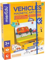 Μαγνητικό Εκπαιδευτικό Παιχνίδι Παζλ mierEdu Vehicles 57τμχ ME151