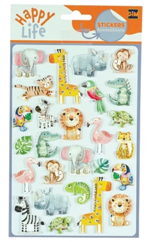 Αυτοκόλλητα Gim Eva Zoo - 770-83006