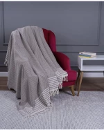 Stewehome καλύμμα καναπέ από βαμβάκι Καφέ 180x215 cm
