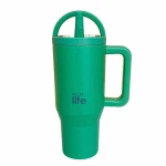Ecolife Handled Tumbler Θερμός Ανοξείδωτο 900ml Green Tea