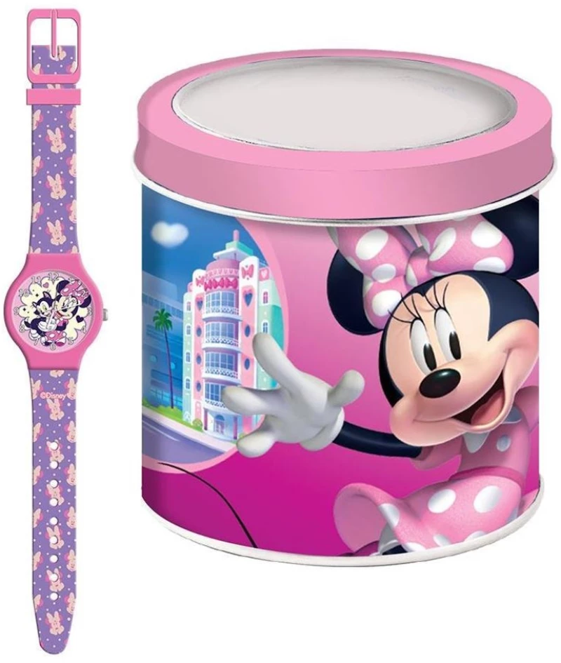 Ρολόϊ Σε Πλαστικό Κουτί Disney Minnie Mouse 000566000