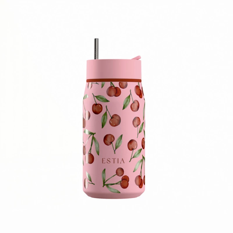Estia Θερμος Lens Save the Aegean 360ml Cherry Rose