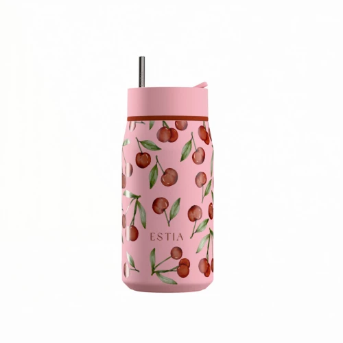 Estia Θερμος Lens Save the Aegean 360ml Cherry Rose