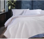 Κουβέρτα Πικέ Υπέρδιπλη Nef-Nef  Nau Navy White 230x240