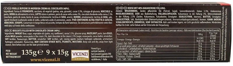 Grisbì Μπισκότα Σοκολάτας 135gr