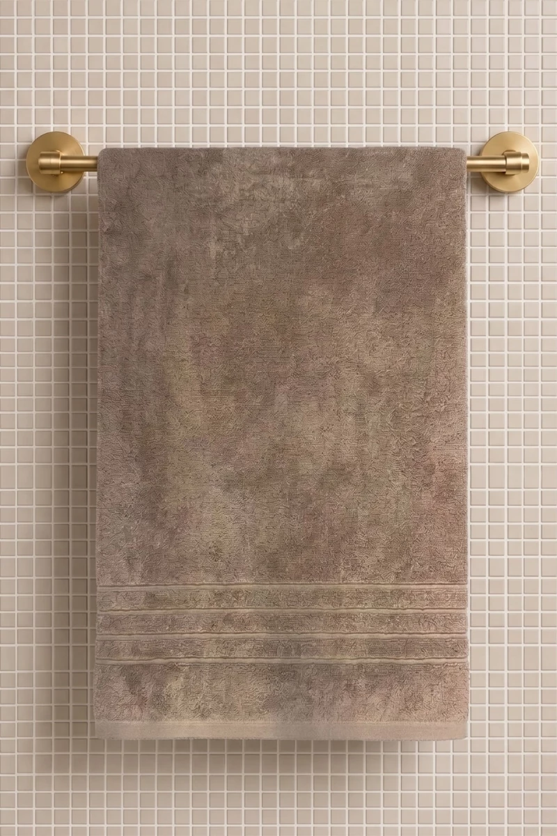 Stewehome Πετσέτα μπάνιου από 100% βαμβάκι Καφέ 70x140 cm