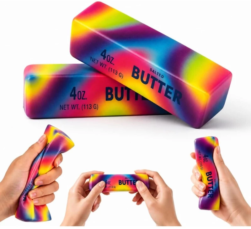 0-1018 Rainbow Squishy Butter Salted 13cm OEM