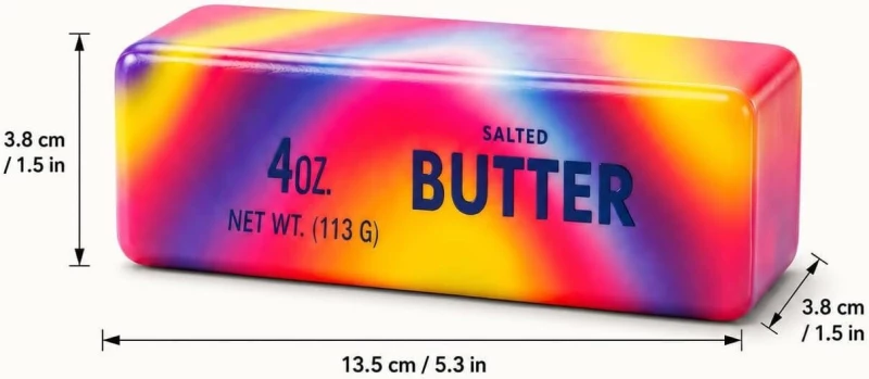 0-1018 Rainbow Squishy Butter Salted 13cm OEM