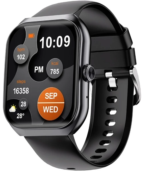 Awei H46 SmartWatch με Κλήσεις Bluetooth και Παλμογράφο Μαύρο
