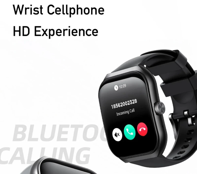 Awei H46 SmartWatch με Κλήσεις Bluetooth και Παλμογράφο Μαύρο