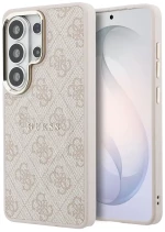 Guess Θήκη PU Leather 4G Gold Frame Magnetic Samsung Galaxy S26 Ultra Pink