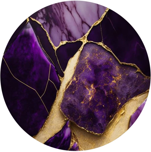 CUSTOM Marble Gold-Purple