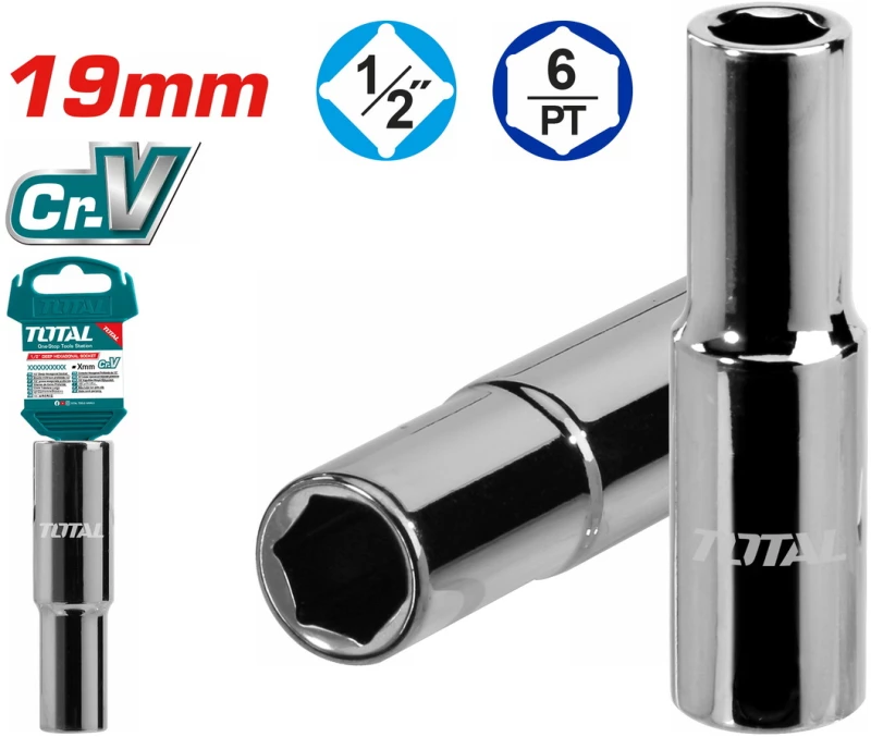 TOTAL THTST12193L ΚΑΡΥΔΑΚΙ ΕΞΑΓΩΝΟ ΜΑΚΡΙ 1/2" 19mm