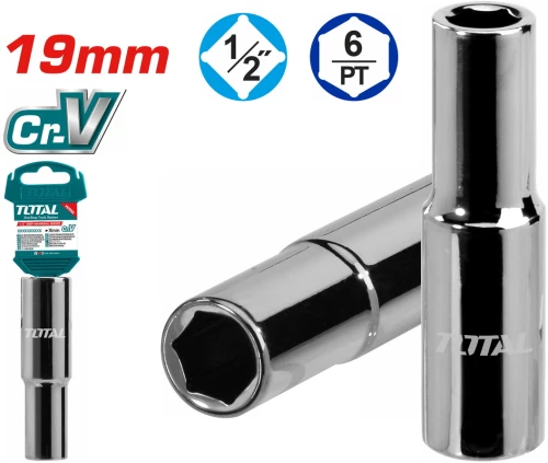 TOTAL THTST12193L ΚΑΡΥΔΑΚΙ ΕΞΑΓΩΝΟ ΜΑΚΡΙ 1/2" 19mm