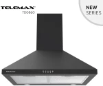 Telemax TD0860 Απορροφητήρας Κουζίνας Καμινάδα 60cm  Μαύρο