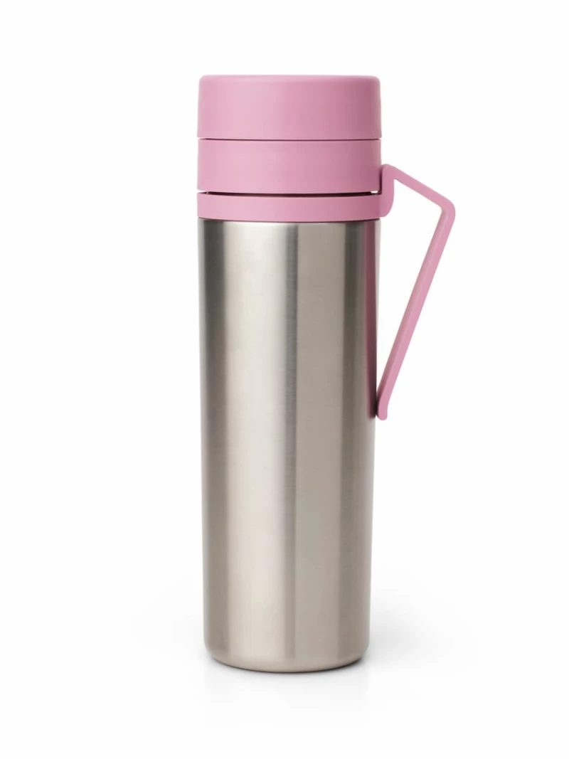 Brabantia 1010404 Ανακυκλώσιμο Μπουκάλι Θερμός Ανοξείδωτο Make&Take 500ml Lilac Pink