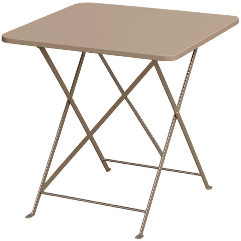 MAYO ΤΡΑΠΕΖΙ ΚΑΦΕΝΕΙΟΥ ΤΕΤΡΑΓΩΝΟ TAUPE 70x70χ72cm