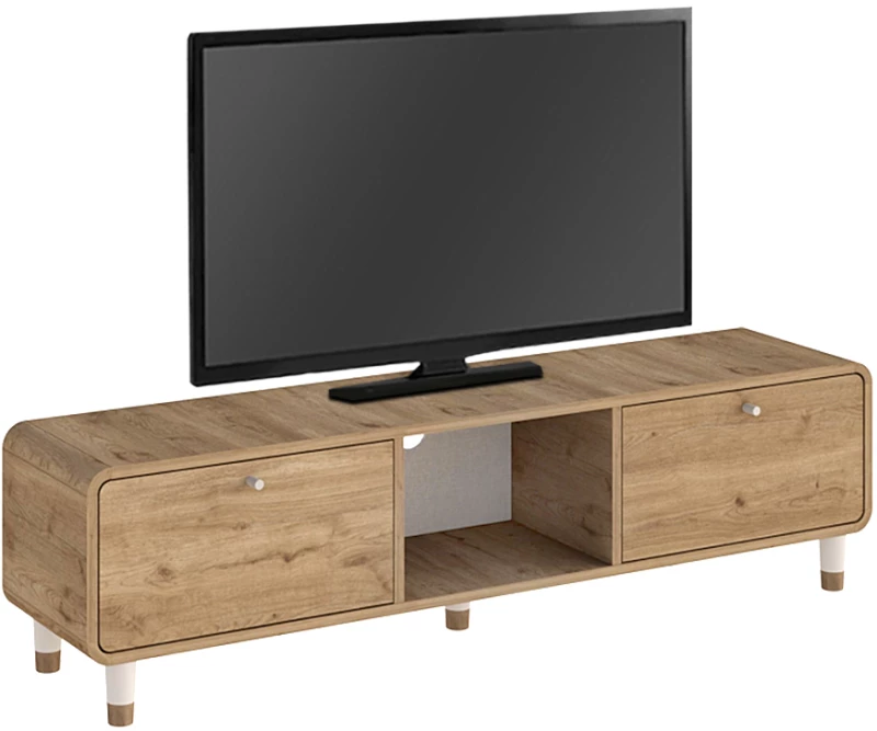 Έπιπλο τηλεόρασης Doro χρώμα sepet oak 150x34x41εκ.