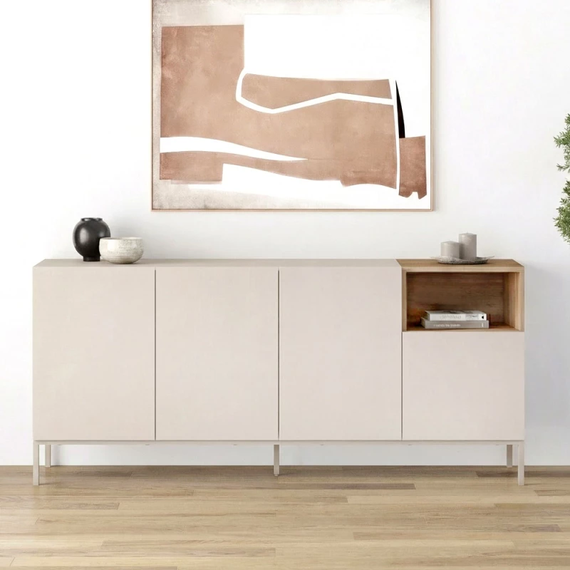 Μπουφές Cailin χρώμα sandstone - sepet oak 180x41,8x80εκ.