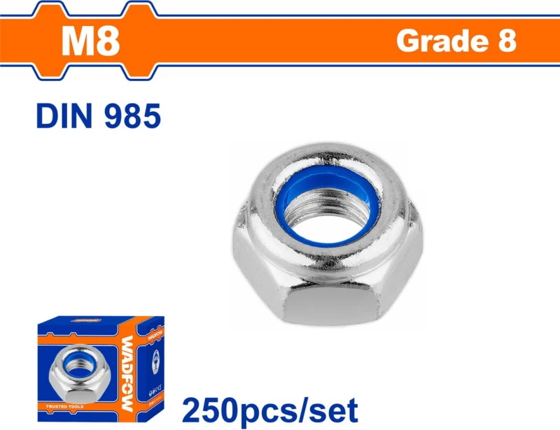 Wadfow WMV6508A Παξιμάδι Ασφαλείας 250τμχ DIN 985