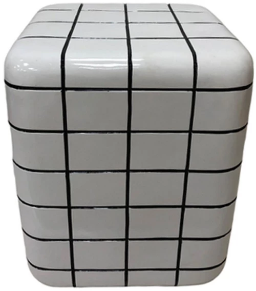 CUBIX SIDE TABLE ΛΕΥΚΟ 33.5x33.5x41cm
