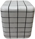 CUBIX SIDE TABLE ΛΕΥΚΟ 33.5x33.5x41cm