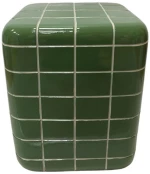 CUBIX SIDE TABLE ΠΡΑΣΙΝΟ 33.5x33.5x41cm