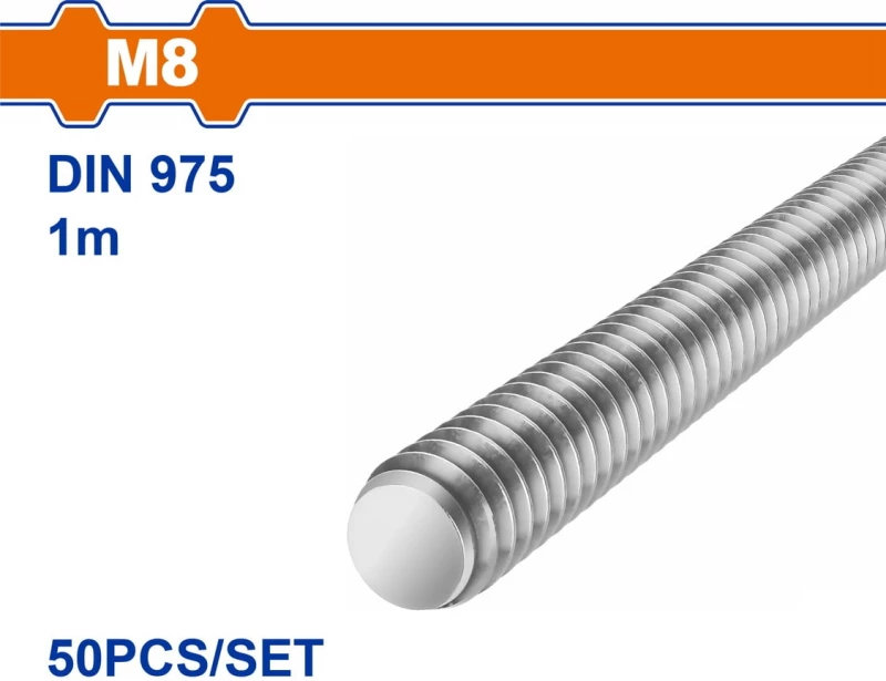 Wadfow WXSZ308 Βίδα Γαλβανιζέ DIN 975 50τμχ