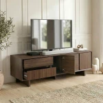 Έπιπλο τηλεόρασης Capri χρώμα καρυδί milano 180x45x55εκ.