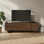 Έπιπλο τηλεόρασης Capri χρώμα καρυδί milano 180x45x55εκ.