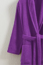 Stewehome Μπουρνούζι unisex με γιακά σάλι από 100% βαμβάκι (L)