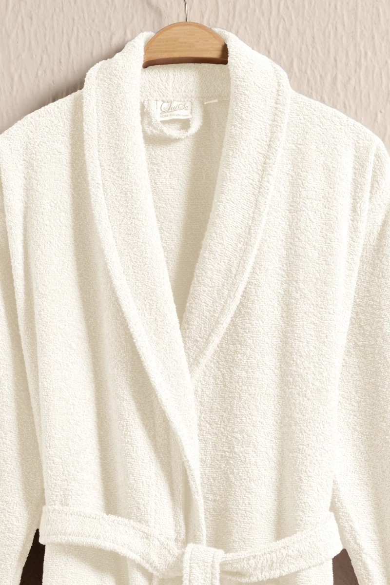 Stewehome Μπουρνούζι unisex με γιακά σάλι από 100% βαμβάκι (L)
