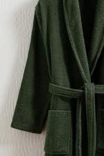 Stewehome Μπουρνούζι unisex με γιακά σάλι από 100% βαμβάκι (L)