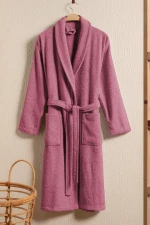 Stewehome Μπουρνούζι unisex με γιακά σάλι από 100% βαμβάκι (L)