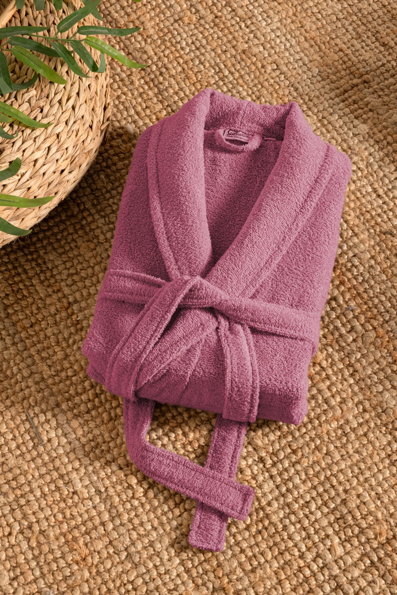 Stewehome Μπουρνούζι unisex με γιακά σάλι από 100% βαμβάκι (L)