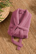 Stewehome Μπουρνούζι unisex με γιακά σάλι από 100% βαμβάκι (L)