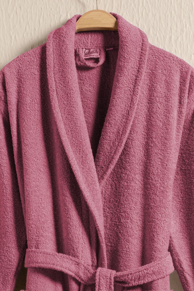 Stewehome Μπουρνούζι unisex με γιακά σάλι από 100% βαμβάκι (L)