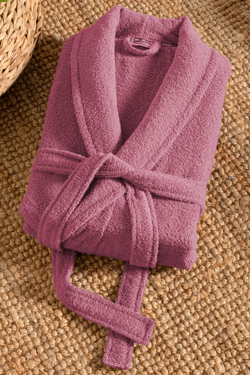 Stewehome Μπουρνούζι unisex με γιακά σάλι από 100% βαμβάκι (L)