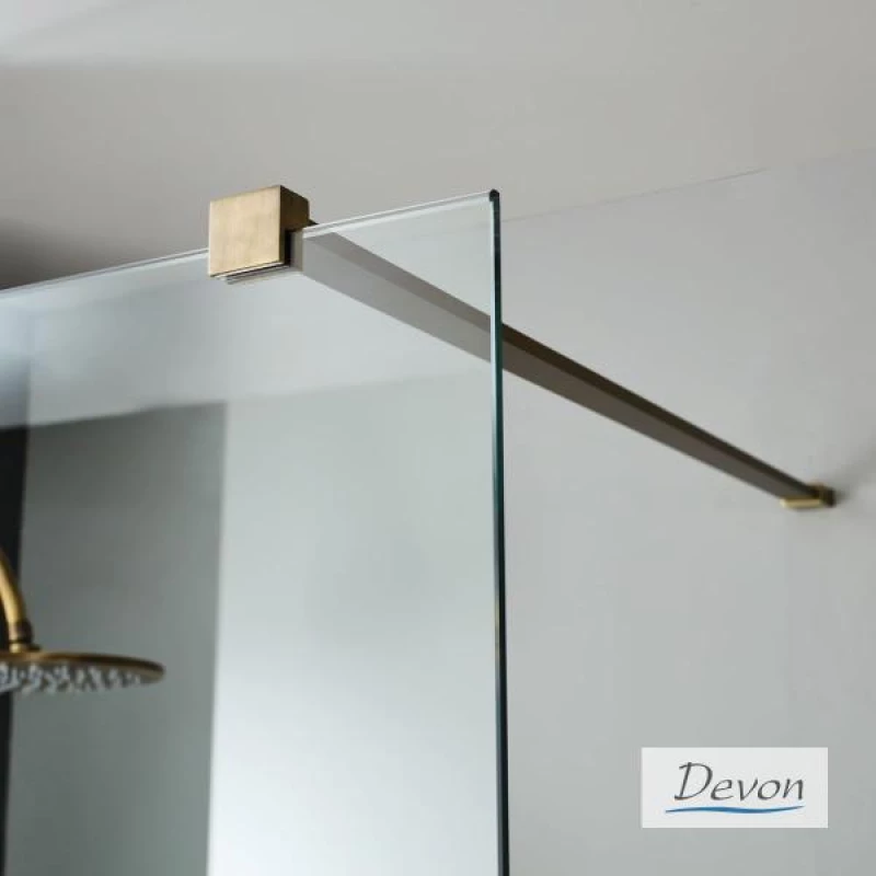 Διαχωριστικό Ντους Devon Iwis Walk In IW60C-221 60cm Χ 200cm Bronze Brushed