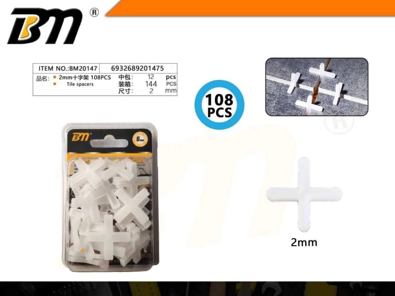 Σταυροί πλακιδίων - 2mm - Σετ 12 πακέτα των 108 τεμαχίων - 201475
