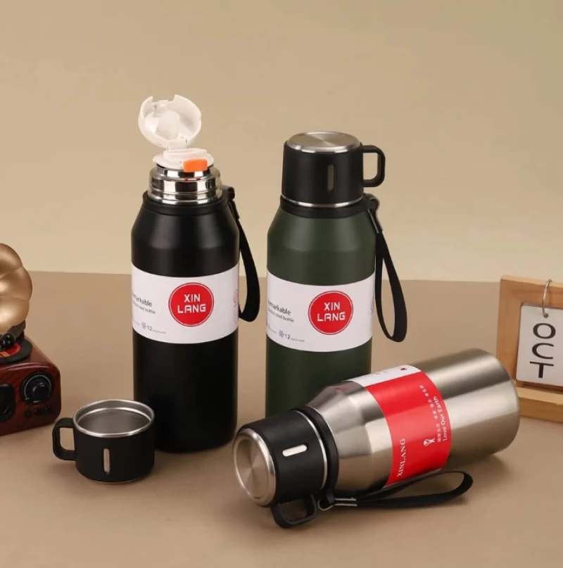 Φορητό παγούρι-θερμός - 1200ml - 413272 - Black