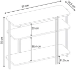 Κονσόλα Notus Megapap χρώμα sapphire oak 92x34,5x75εκ.
