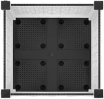 vidaXL Κήπος Γλαστράκι με Ροδάκια Λευκό 40 x 40 x 33 cm PP