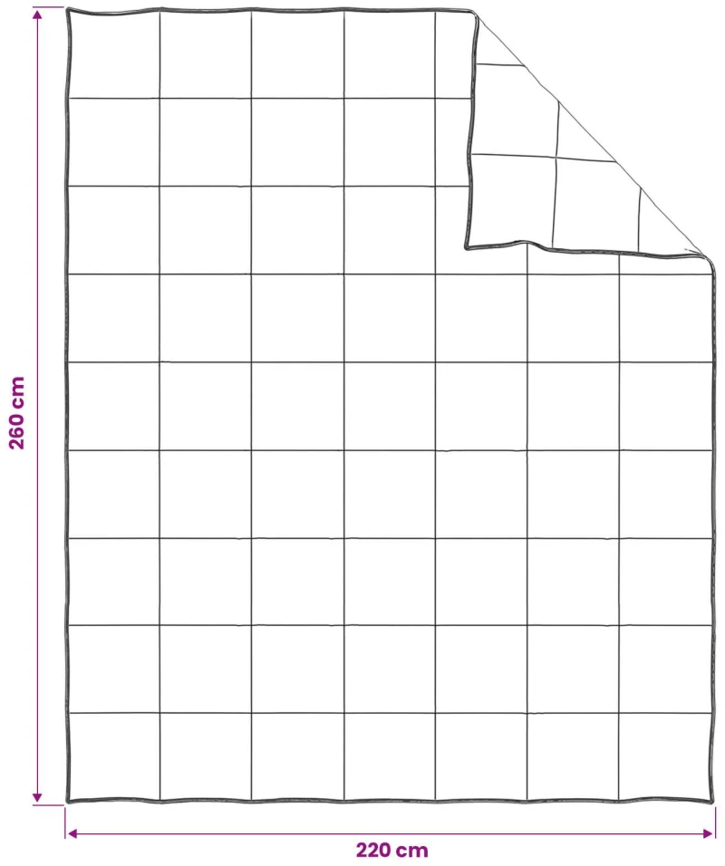 vidaXL Σετ πάπλωμα Λευκό 220 x 260 cm Βαμβάκι, Μπαμπού, Πολυεστέρας