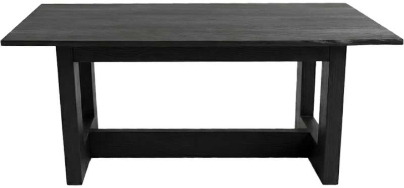 Τραπέζι Senza pakoworld μαύρο μάνγκο ξύλο 180x90x76εκ