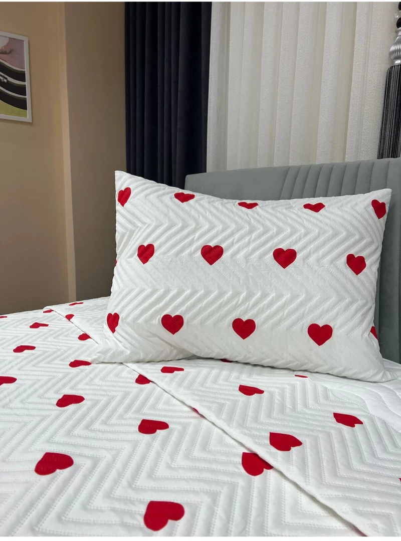 Stewehome Σετ παπλωματοθήκης διπλού με καρδιά 200x240 cm