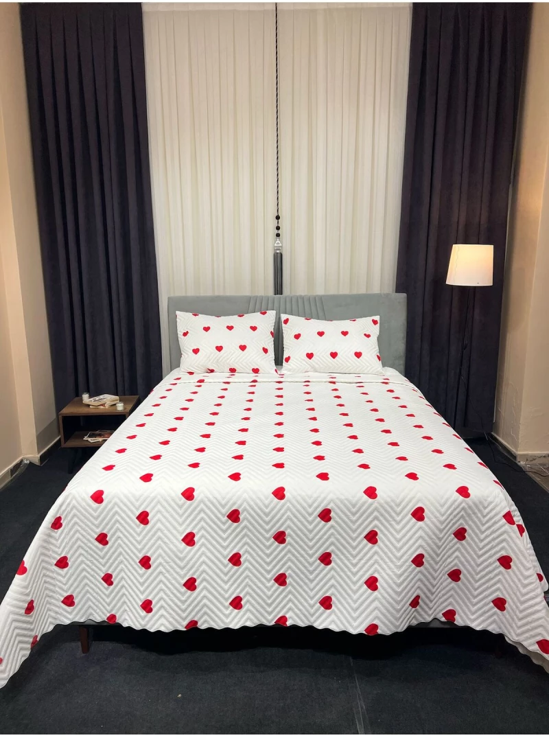 Stewehome Σετ παπλωματοθήκης διπλού με καρδιά 200x240 cm