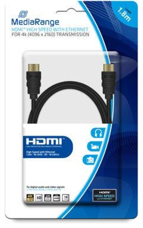 CABLE HDMI-HDMI 1.8M/MRCS156 MEDIARANGE