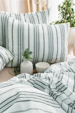 Stewehome Σετ 2 τεμαχίων βαμβακερών μαξιλαροθήκων 50x70 με σχέδιο 70x50 cm