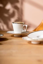 Stewehome Σετ 6 τεμαχίων φλιτζάνια καφέ Ασημί
